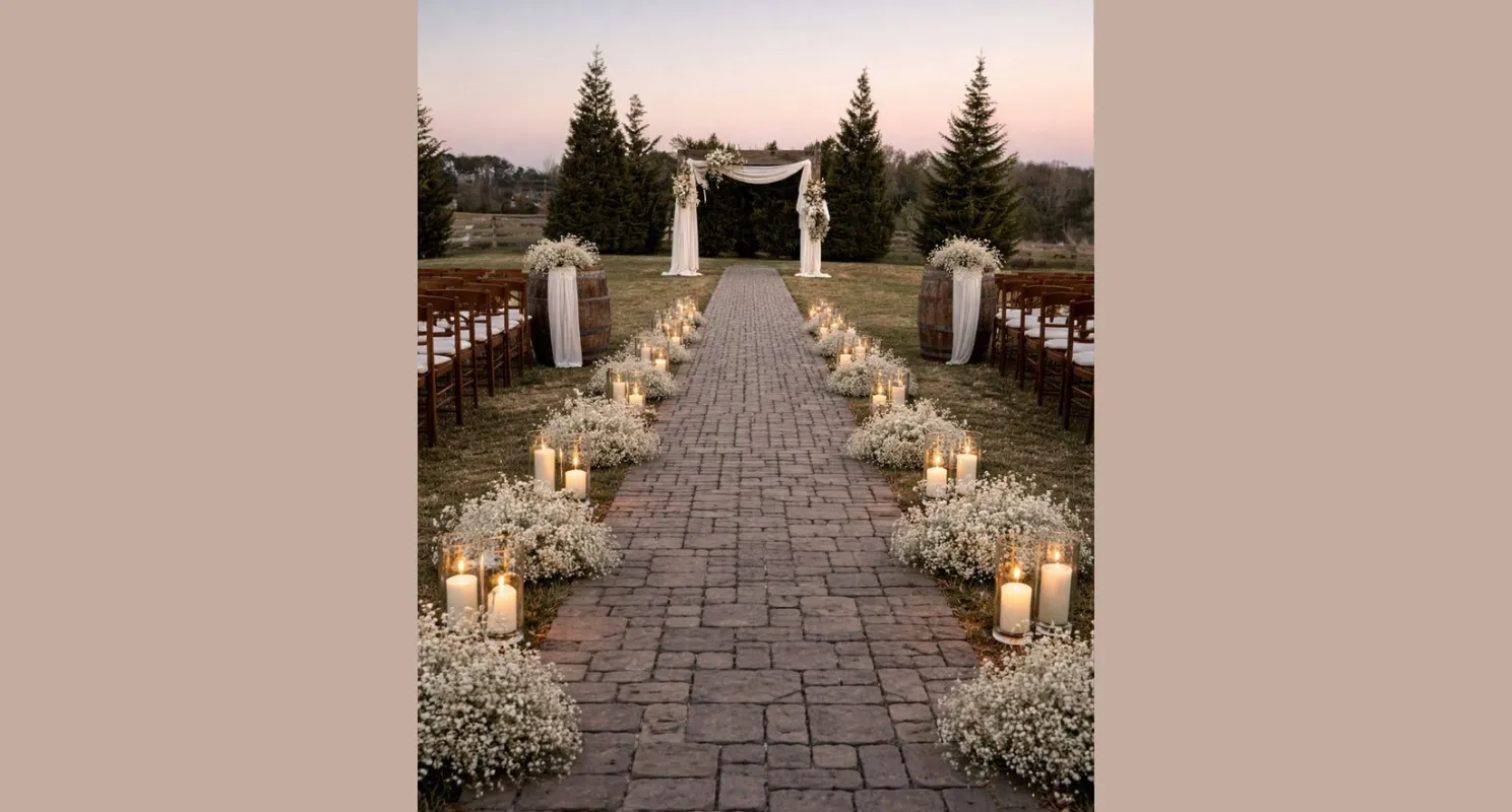 27 Wedding Aisle Ideas for an Epic Processional